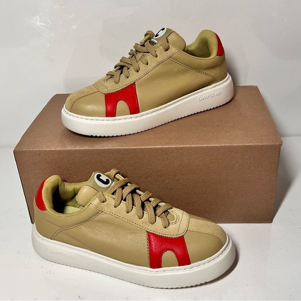 Camper Runner K21 Leather Lace-Up Sneakers